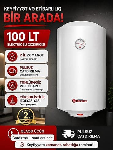 ariston ucuz: Ariston 100 l, Yeni, Kredit yoxdur, Pulsuz çatdırılma, Rayonlara çatdırılma — 1