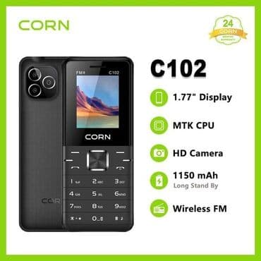 ucuz saz: CORN şirkətindən olan C150 və C101 modelləri düyməli telefonlardır. Bu — 3