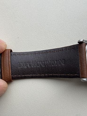 rus saati: Qol saatı, Emporio Armani, rəng - Qəhvəyi — 9