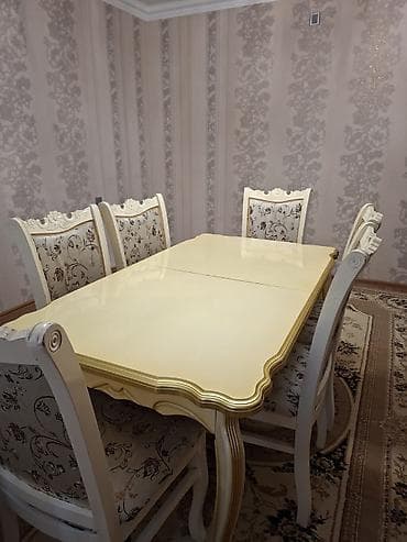 ((8500))*Asya* Qiymet.350 azn. Açilan masa ve 6 eded stull. Masa maşin