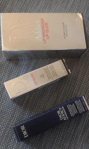 комплект: Dior Addict dodaq baxımı dəsti – Lip Maximizer + Lip Glow (Travel — 4