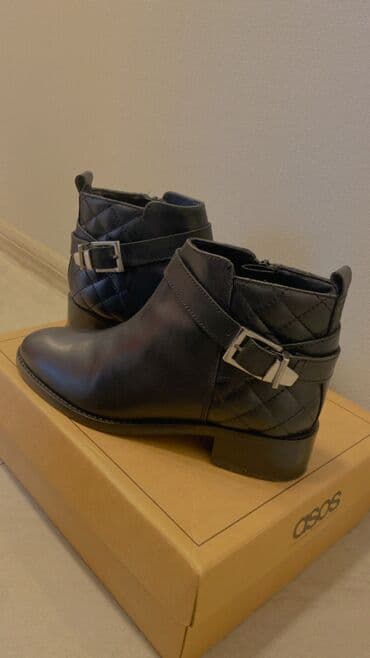 qiz ucun botlar: Ölçü: 37, rəng - Qara, İşlənmiş — 1