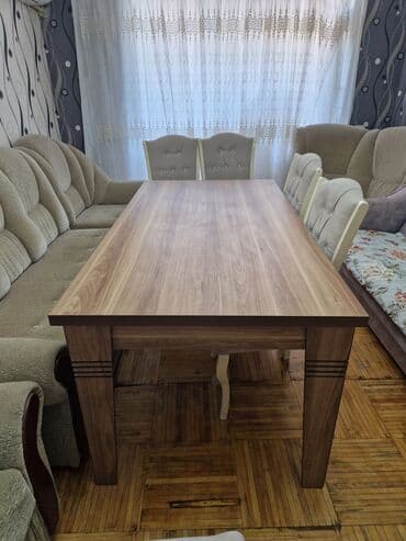 divan və kreslolar: İşlənmiş, Künc divan, 2 kreslo, Bazalı, Açılan — 3