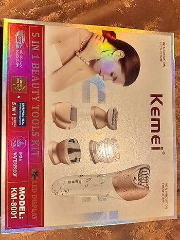 adapt: Kemei 5-in-1 Beauty Tools Kit – Model KM-8001 Çoxfunksiyalı qadın — 4