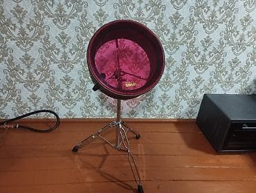 zərb: Sinyal (klub/tamaşa) üçün cowbell tipli metal zərb aləti – stativ və — 1