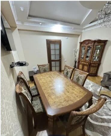 Qonaq otağı üçün, İşlənmiş, Açılmayan, 6 stul