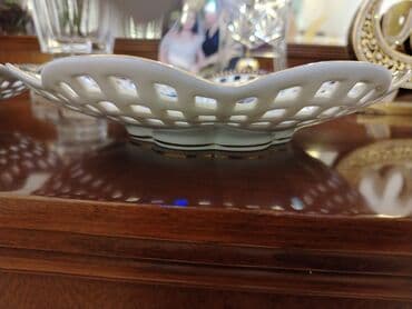 meyvəli tortlar: Tort və şiriniyyat qabı, rəng - Ağ, Farfor, Çexiya — 2