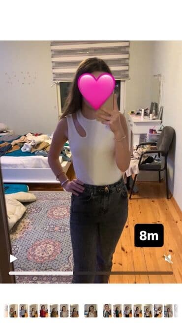 женские черные майки: Qadın geyimləri paketi - Yaşıl trikotaj crop.Brend: New Yorker — 3