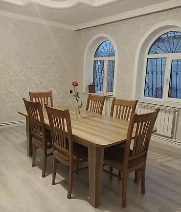 Qonaq otağı üçün, Açılan, 8 stul