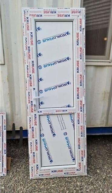 paneli: PVC ağ plastik qapilar 85Azndən. - Material: PVC profil (üzərində — 3