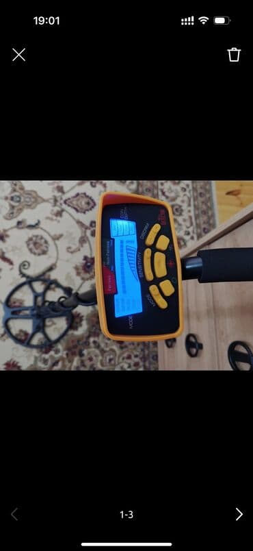 Metal axtaran aparatlar: Metal detektor – ekranlı, çoxrejimli - Rəqəmsal LCD ekran: hədəfin — 4