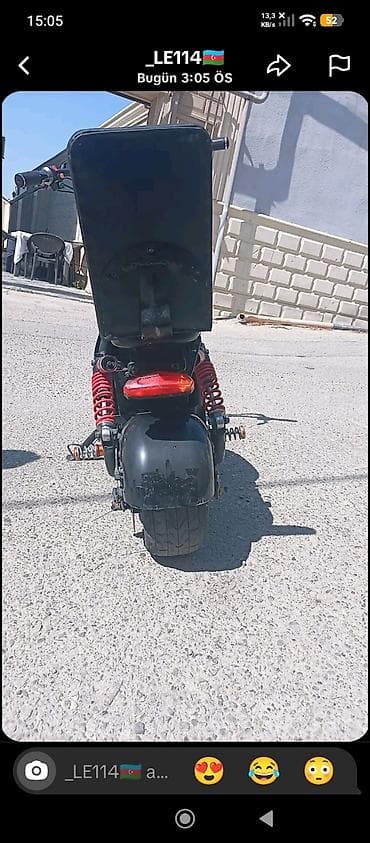moped: Electric bike 55-60 sürət heçbir problemi yoxdur 1-2-3 skorus arxa — 1