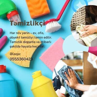 şambo təmizlənməsi: Təmizlikçi xidməti Ev, ofis və müxtəlif obyektlərin tam və səliqəli — 1