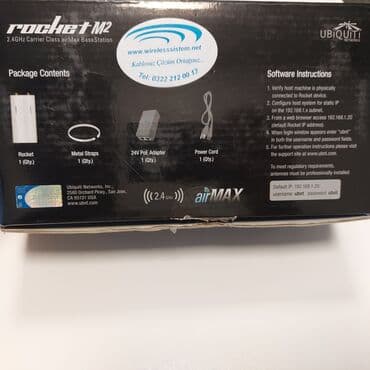 router: Router UBİQUİTİ Rocket M2 / 2.4GHZ (RocketM2) - Outdoor wifi - airmax — 1