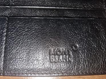 Aksesuarlar: Montblanc pulqabısı – uzun model - Material: qara rəngli təbii dəri — 10