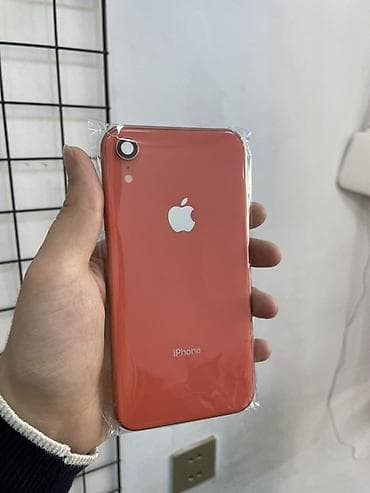 Məhsul: iPhone XR korpus (arka/orta çərçivə) – Qırmızı (Coral) Xr
