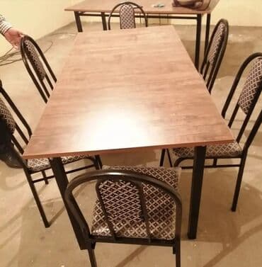 miz ustul: Stullar. Stol stul destləri. Masa və oturacaqlar dəstləri. Masalar — 13