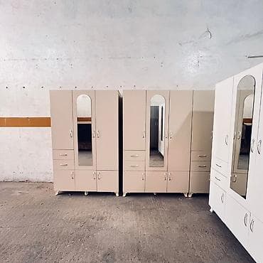 plastik pencere qapi: 3 qapılı, Güzgülü, Bej, Digər material, Açılan, Düz dolab — 1