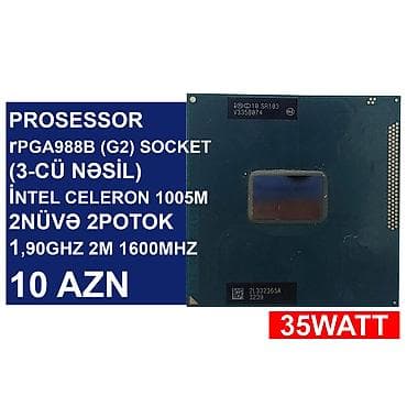 Notebook üçün Prosessorlar 📍Ünvan: Bakı şəh, Suraxanı ray, Hövsan qəs — 10