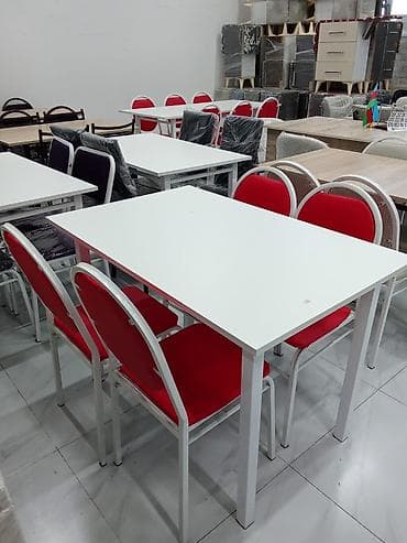 metbext stulu: Mətbəx üçün, Yeni, Açılmayan, Dördbucaq masa, 4 stul — 4