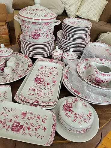 yemek desdi: Nahar dəsti, rəng - Ağ, Farfor, Almaniya — 4