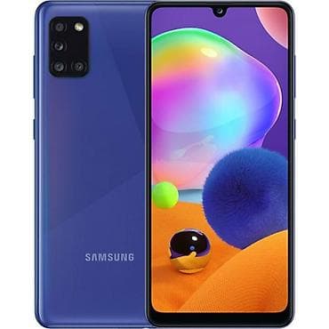 mobil telfonlar: Samsung Galaxy A31, 128 GB, rəng - Göy, Qırıq — 1