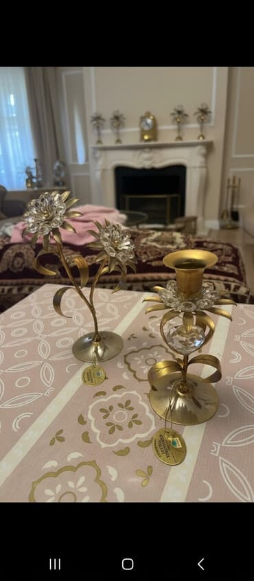 dekorativ əşyalar: 2 ededi 50 AZN. 24K qızıl örtüklü "Crystal Temptations" Spectra — 1