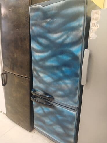 soyuducu silver: İşlənmiş 2 qapılı Pozis Soyuducu Satılır, rəng - Göy, Təkərli — 2