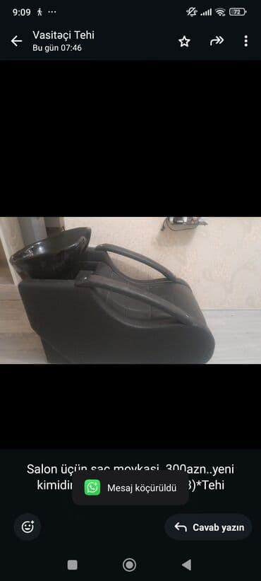 Saş yuyulması kreslosu lalafo.az -da Saş yuyulması kreslosu