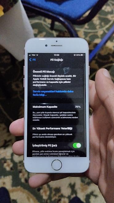 iphone 13 pro max kreditle: IPhone 7, 32 GB, Rose Gold, Zəmanət, Barmaq izi, Simsiz şarj — 3