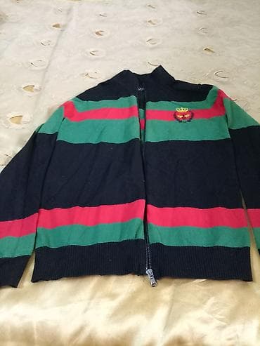 jordan jaket: Zipperli trikotaj cardigan/sviter - Rənglər: qara əsas fonda eninə — 1