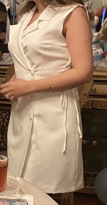 qadın ayaqqabı: 3 ədəd qadın geyimi dəsti 1) Ağ broderiya maxi don - Rəng: ağ - — 4