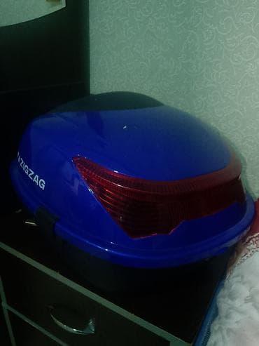 mapet 50 kub: Moped/Motorsiklet üçün arxa baqaj qutusu – ZIGZAG - Rəng: göy üst — 2