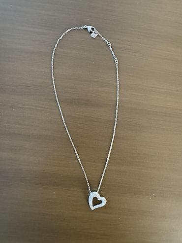 gumuş klon: Boyunbağı, Swarovski — 1