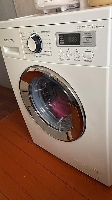 Su qızdırıcı kranlar: Paltaryuyan maşın Daewoo, 7 kq, Avtomat, Qurutmasız — 1