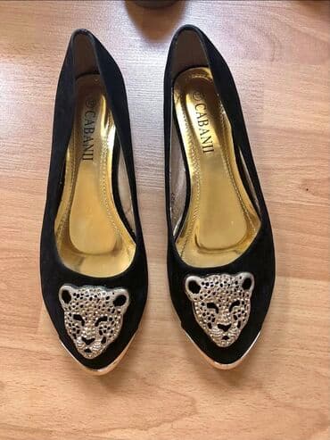 женские золотистые туфли: Туфли, Размер: 37, Б/у — 4