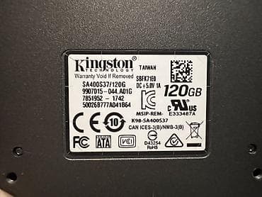 ssd har disk: Daxili SSD disk Kingston, 120 GB, 2.5", İşlənmiş — 2