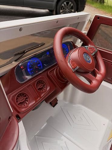 Детский мир: Uşaq elektrik maşını – Mercedes-Benz G-Class AMG üslubunda, ağ rəng — 4