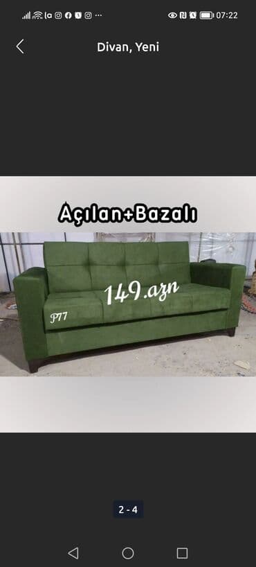 divan işləmiş: Divan, Yeni, Açılan, Bazalı, Parça, Ödənişli çatdırılma — 4