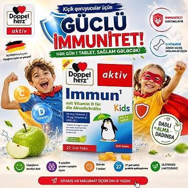 Doppelherz Aktiv Immun Kids – uşaqlar üçün D vitamini ilə immunitet — 1