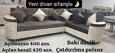 Künc divan, Qonaq otağı üçün, Bazalı, Açılan — 1