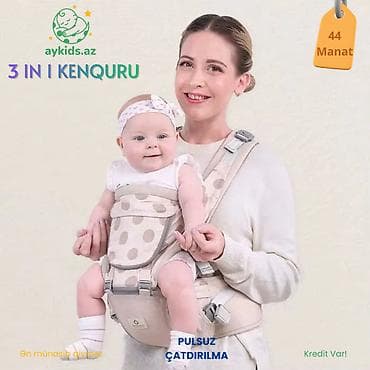 usaq evi: 🤍👶 Erqonomik Kenquru 3-ü-1-də (Hipseat) – 4 Fəsil Model Ana üçün — 1