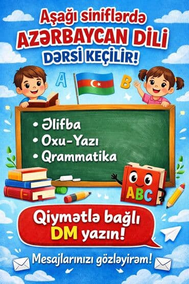 tibb kursu: Xidmət: Azərbaycan dili dərsləri - Aşağı siniflər üçün: əlifba — 2