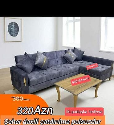 ikili carpayi: Künc divan, Yeni, Açılan, Bazalı, Parça, Şəhərdaxili pulsuz çatdırılma — 2