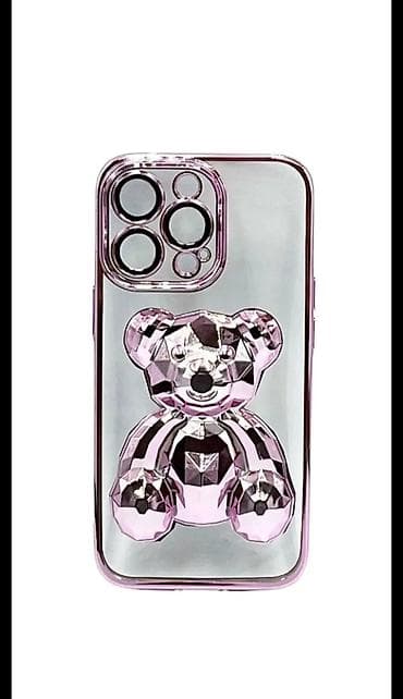 iphone 17 kabro: Məhsul: 3D ayı fiqurlu telefon qabı - Model: iPhone üçün — 1