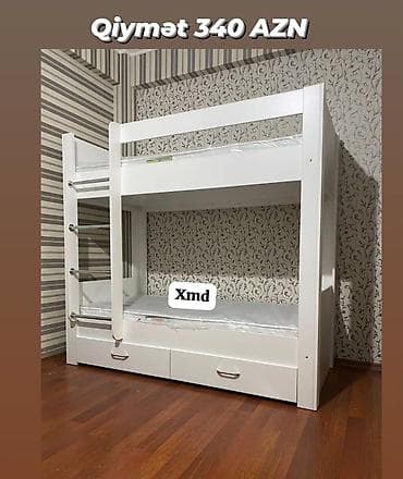 Oğlan və qız üçün, Yeni, Çarpayı, Matras ilə, Siyirməli