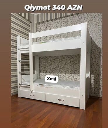 taxt döşeyi: Oğlan və qız üçün, Çarpayı, Matrassız, Siyirməli, Taxta — 1