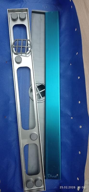 Duş şlanqları: Döşəmə duş trapı – xətti drenaj sistemi - Brend: Sukar (üzərində loqo — 3