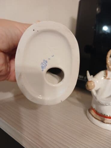 saxsi gul qablari: Heykəlcik, 1960 il, Farfor, SSRİ, Pulsuz çatdırılma — 4