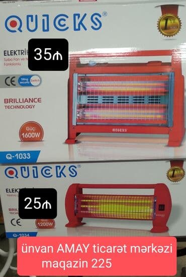 paltar yuan: Spiral qızdırıcı, Quicks, Kredit yoxdur, Ödənişli çatdırılma, Ünvandan götürmə — 1